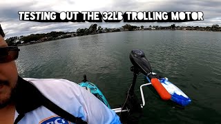 Testing out the 32lb trolling motor from Kayak 2 Fish plus FPV 50ah battery and PWM [upl. by Roye]