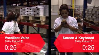 Pep Boys Voice vs Screen and Keyboard Comparison  Vocollect voice [upl. by Eerhs943]