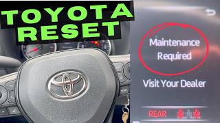 RESET Toyota Maintenance Required Light in 30 Seconds [upl. by Assecnirp870]