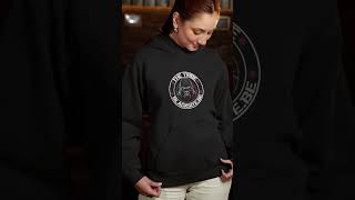 gildan pullover hoodie video featuring a woman posing in a sports bar 8616v [upl. by Nna]