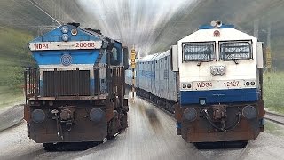 Unlimited CROSSING Trains  INDIAN RAILWAYS [upl. by Alaekim]