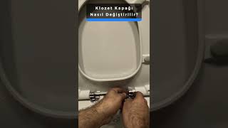 Klozet kapağı nasıl değiştirilir evdekorasyonu evtadilatı banyo klozet klozetkapağı değişim [upl. by Sivaj]