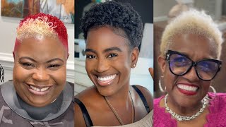 45 Stunning Short Natural Haircuts for American Black Women Over 50 in 2024 Volume 2 [upl. by Eromle]