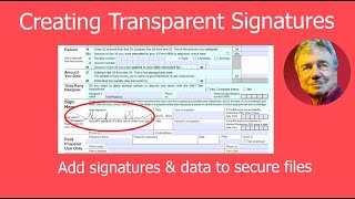 Creating Transparent Digital Signatures [upl. by Sudaorb]