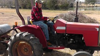 Massey Ferguson 1030 Tractor Plows amp Disc Garden plot [upl. by Kapor]