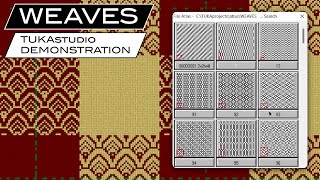 Weaves  TUKAstudio Module  Woven Textile Software Demonstration [upl. by Jordan]