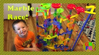 MOTORIZED MARBLE RACE  Building and Learning About Colors  FUN FOR ALL AGES [upl. by Olwena306]