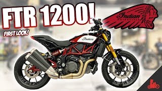 2019 Indian FTR 1200  FIRST Look [upl. by Leirad]