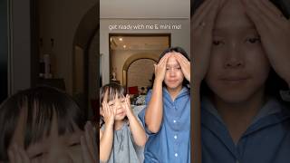 get ready with me amp mini me 👧🏻👩🏻 SunscreenAnak SunscreenAnakSekolah GRWM [upl. by Anitan]