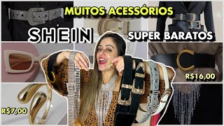 COMPRAS SHEIN ACESSÓRIOS BARATOS OCULOS COLAR ANEL ACESSÓRIOS SHEIN VALE A PENA DESCONTO SHEIN [upl. by Ellennad]