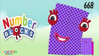 dancing numberblocks 600 to 700 counting  numberblock Numberblock FANCLUB [upl. by Rolanda642]