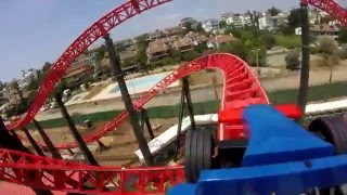 Viaport Tuzla Marina Red Fire Roller Coaster Viasea Turkey [upl. by Rushing]