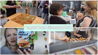 VEGGIEWOLRD 2018 DÜSSELDORF  Vegane Messe  VLOG  julaavo [upl. by Leoj]