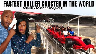 Riding The Worlds Fastest Roller Coaster Formula Rossa  Ferrari World Abu Dhabi [upl. by Kenji935]