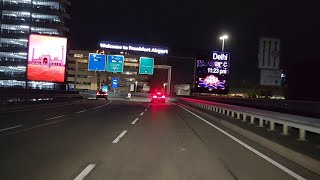 a drive from Steinbach to Frankfurt Airport Terminal 1over Highway A5 PLEASE LIKEampSUBSCRIBE [upl. by Demetris]