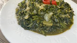 Matembele Recette Congolaise Matembele Feuilles de Patate DouceYam leaves [upl. by Engle229]