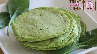 RECIPE Spinach Protein Pancakes [upl. by Kraus]