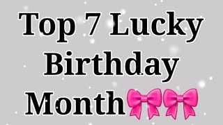 Top 7 lucky Birthday According to your Birthday month😊 Gleam point [upl. by Ahseekan]