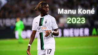 Manu Koné the talented midfelder  goals and skills 2023 [upl. by Dunaville]