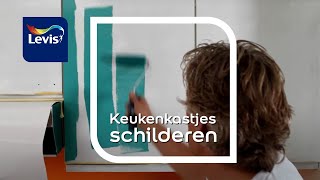 Keukenkastjes van melamine schilderen tips amp tricks  Levis letscolour [upl. by Eniamraj]