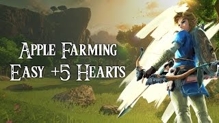 The Legend of Zelda Breath of the Wild  Apple Orchard Farming Easy 5 Red Hearts [upl. by Sivaj]