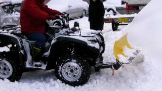 ATV MOOSE RM4 SNOW PLOW GRIZZLY スノープラウ 排土板 除雪機 バギー [upl. by Donald]