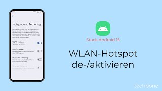 WLANHotspot aktivieren oder deaktivieren Android 15 [upl. by Eddra]