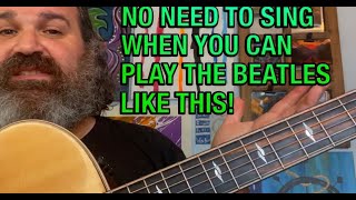 Beatles quotEleanor Rigbyquot How To Play The Vocals And Chords On The Guitar Chord Melody Guitar Lesson [upl. by Anirrak]