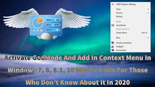 How To Activate GodMode And Add In Context Menu Within 5 Min [upl. by Terryn]