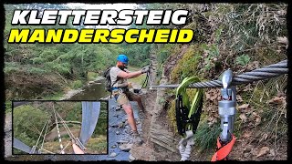 Bester Klettersteig Nördlich Der Alpen  Burgen Klettersteig Manderscheid  Etappe 3 D [upl. by Prosperus]