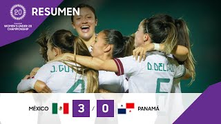 Campeonato Femenino Sub20 de Concacaf  2022 Resumen México vs Panamá [upl. by Lled]