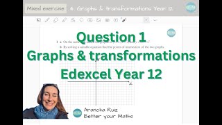 Mixed questions 4 Graphs and transformations Question 1 Year 12 Edexcel [upl. by Oiruam]