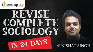 Revise complete Sociology in 24 days  Sociology Crash Course and Test Series by Nishat Singh [upl. by Alecia]