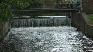 Ravensbury Park River Wandle Weirwaterfall London [upl. by Drofub]