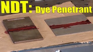 🔥 NDT Dye Penetrant Demo [upl. by Durno]