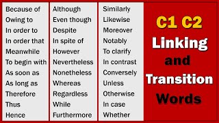 C1 C2 Proficiency Advanced Linking and Transition Words for IELTS [upl. by Bevan249]