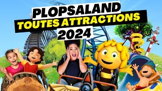 Toutes les ATTRACTIONS PLOPSALAND 2024 [upl. by Neffets]