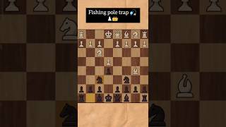 Fishing pole trap 🎣  Checkmate in just 8 movestrap chess views chessgame chessgametactics [upl. by Akiehsat]