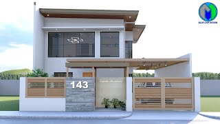 Two Storey House Design  Minimalist House Design  Modern House Design [upl. by Mal459]