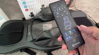 How to use Comfier Shiatsu Neck and Back Massager Controller [upl. by Keefe]