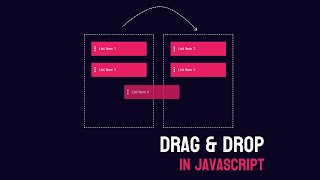 How To Create Drag amp Drop Using HTML CSS And JavaScript  Drag And Drop In JavaScript [upl. by Dlorah]