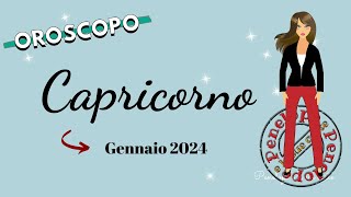 CAPRICORNO ♑️ OROSCOPO GENNAIO 2024 ⭐️ Cielo Del MESE 🌙 [upl. by Huff595]