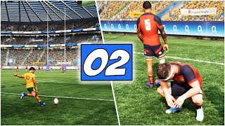 Rugby Challenge 4 quotHow To Playquot Gameplay UPDATING THE SETTINGS England Vs Australia  Episode 2 [upl. by Gnay]