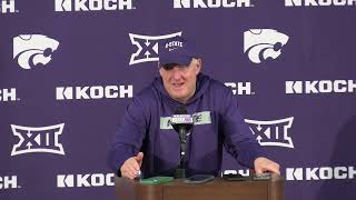 Kansas State Head Coach Chris Klieman Postgame Press Conference vs Arizona State [upl. by Sinned]