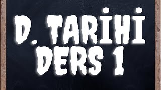 DİNLER TARİHİ DERS 1 2021 DHBT TEKRAR KAMPI [upl. by Theadora]