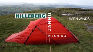 You Dont See This Much On YouTube  Hilleberg Jannu HIGH Wind Pitching [upl. by Ymor]