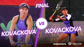 Final Femenina  22º ITF Juniors Sanxenxo J300 Alena Kovackova VS Jana Kovackova [upl. by Shotton]