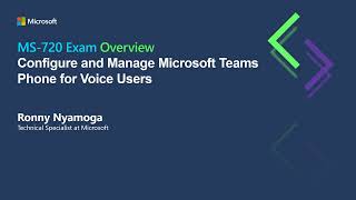 MS720 CERT  Module 4  Configure and Manage Microsoft Teams Phone for Voice Users [upl. by Marcela]