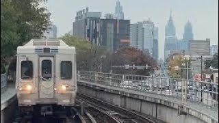 Philadelphia MarketFrankford RFW complete round trip 69th Street to Frankford Terminal 11723 [upl. by Ellmyer491]