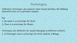 Prototypes Psychology PsychBite [upl. by Catton423]